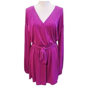 Princess Polly Purple Wrap Romper Size 12